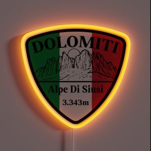 Dolomiti Mountains RGB Neon Sign Dolomiti Mountains RGB Neon Sign