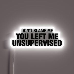 Don T Blame Me RGB Neon Sign