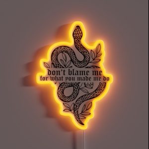 Don T Blame Me The Eras Tour RGB Neon Sign