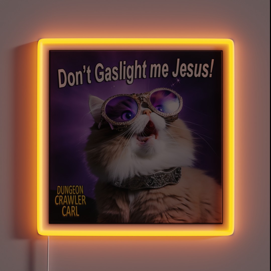 Don T Gaslight Me Jesus RGB Neon Sign Don T Gaslight Me Jesus RGB Neon Sign