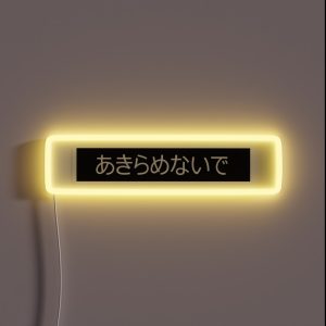 Don T Give Up Japanese RGB Neon Sign