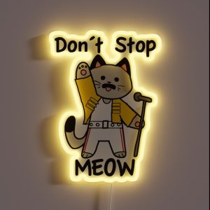 Don T Stop Meow RGB Neon Sign