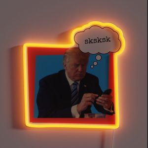 Donald Trump Sksksk RGB Neon Sign