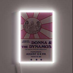 Donna And The Dynamos Poster RGB Neon Sign