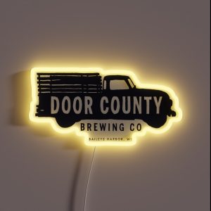 Door County Brewing Company Logo RGB Neon Sign