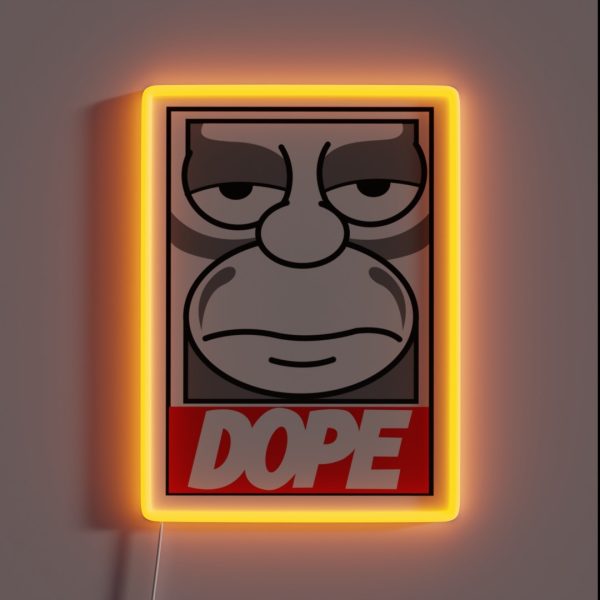 Dope Homer RGB Neon Sign