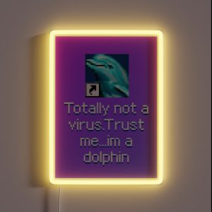 Dophine Virus RGB Neon Sign