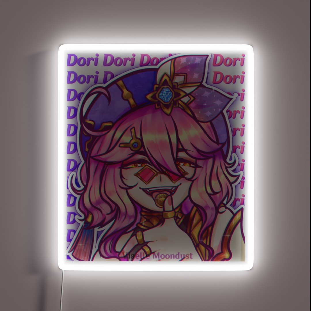 Dori Genshin Impact RGB Neon Sign Dori Genshin Impact RGB Neon Sign