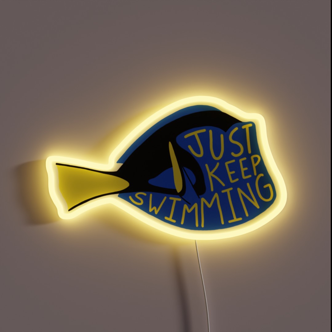 Dory Quote RGB Neon Sign Dory Quote RGB Neon Sign