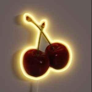 Double Cherry RGB Neon Sign
