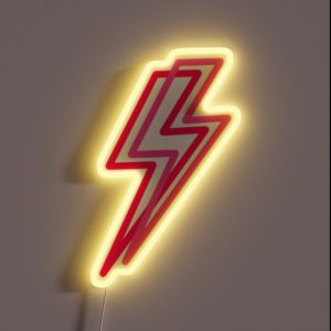 Double Lightning Bolt RGB Neon Sign
