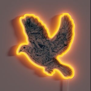 Dove Fly RGB Neon Sign
