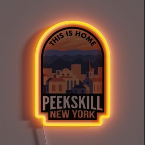 Downtown Peekskill New York This Is Home RGB Neon Sign Downtown Peekskill New York This Is Home RGB Neon Sign