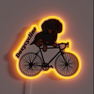 Doxycycline Doxy Cycling RGB Neon Sign Doxycycline Doxy Cycling RGB Neon Sign