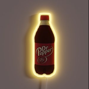 Dr Pepper Soda Bottle RGB Neon Sign