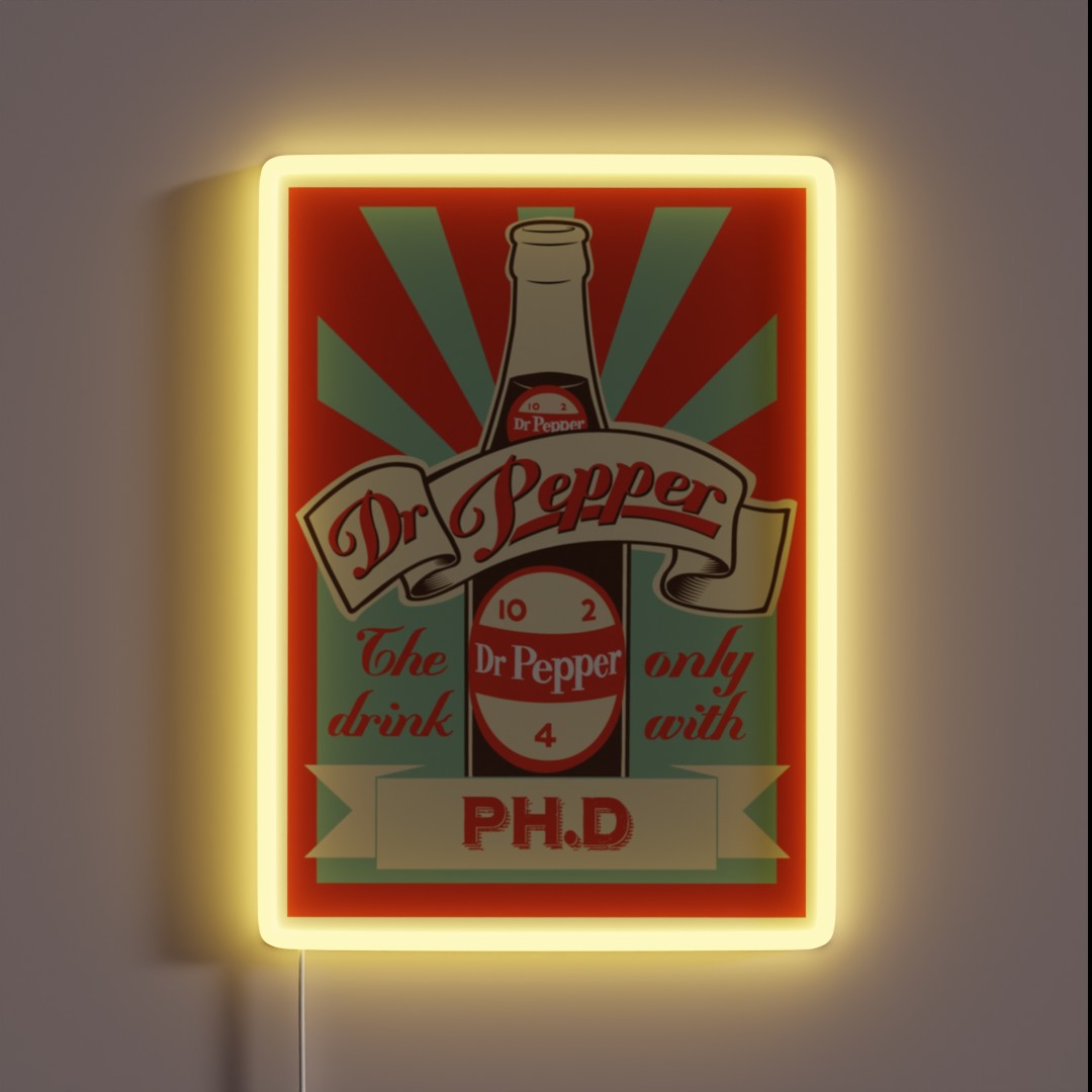 Dr Pepper Vintage RGB Neon Sign Dr Pepper Vintage RGB Neon Sign