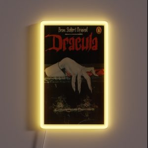 Dracula Book Cover RGB Neon Sign