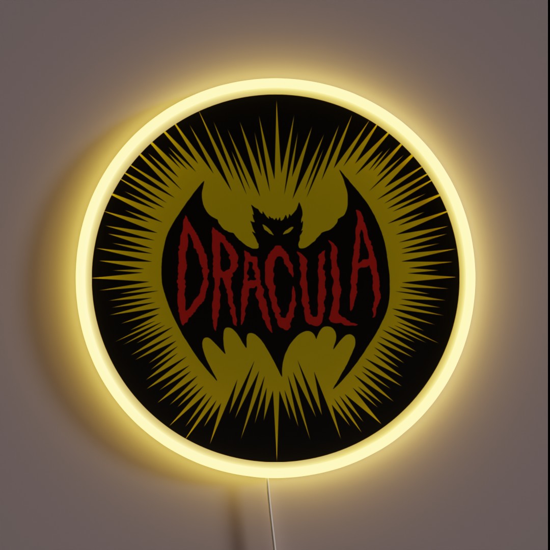 DRACULA LOGO RGB Neon Sign DRACULA LOGO RGB Neon Sign