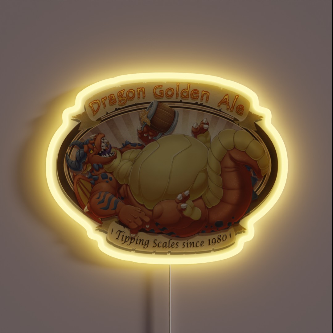 Dragon Ale Red RGB Neon Sign Dragon Ale Red RGB Neon Sign