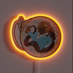 Dragon And Whale ZHONGCHI RGB Neon Sign