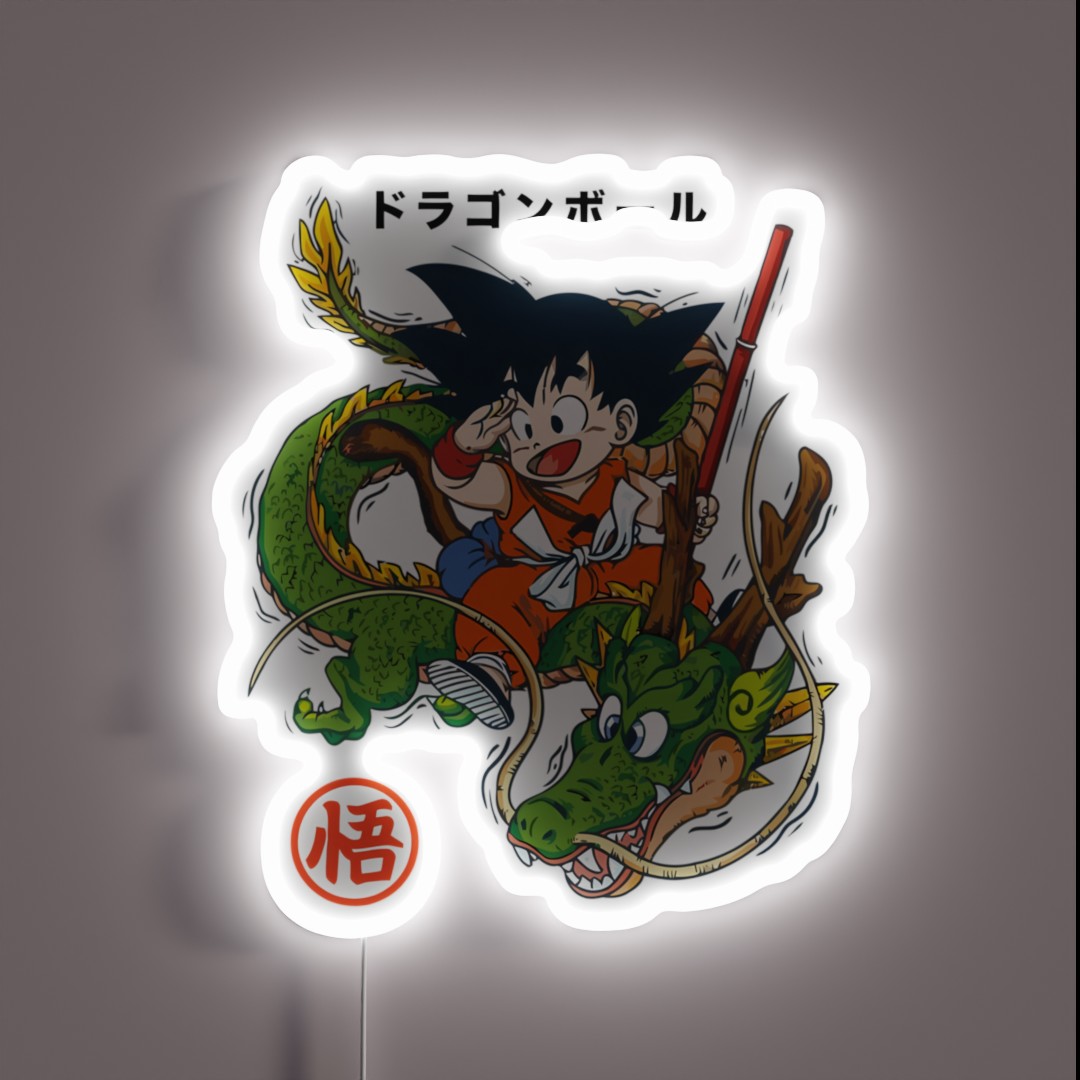 Dragon Ball Z Son Goku Kid X Shenron Dragon RGB Neon Sign Dragon Ball Z Son Goku Kid X Shenron Dragon RGB Neon Sign