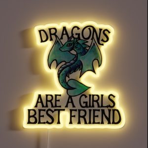 Dragons Are A Girls Best Friend RGB Neon Sign Dragons Are A Girls Best Friend RGB Neon Sign
