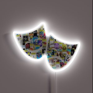 Drama Masks RGB Neon Sign