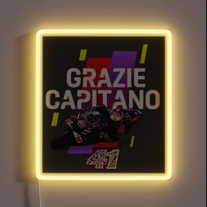 Drawing Aleix GRAZIE CAPITANO Season 2024 RGB Neon Sign