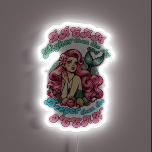 Dreamer Mermaid Mermaidcore RGB Neon Sign Dreamer Mermaid Mermaidcore RGB Neon Sign