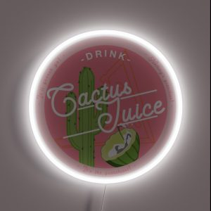 Drink Cactus Juice RGB Neon Sign