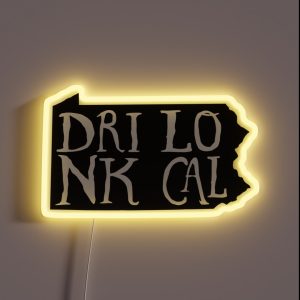 Drink Local Pennsylvania State Outline Craft Beer RGB Neon Sign Drink Local Pennsylvania State Outline Craft Beer RGB Neon Sign