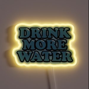 Drink More Water RGB Neon Sign Drink More Water RGB Neon Sign