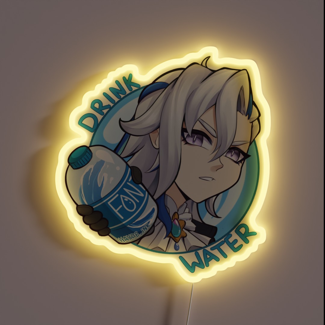 Drink Water Neuvillette RGB Neon Sign Drink Water Neuvillette RGB Neon Sign