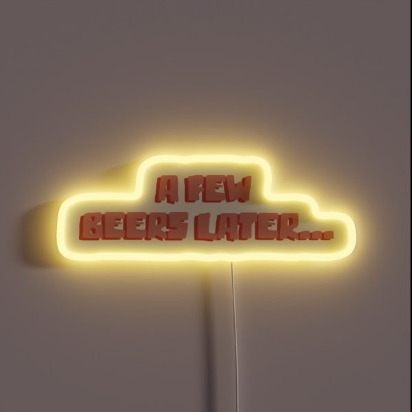 Drinking RGB Neon Sign