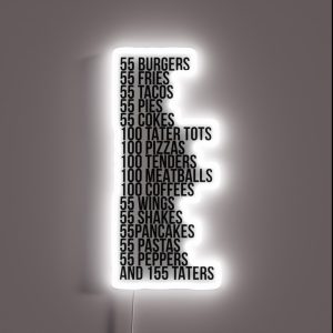 Drive Thru Order I Think You Should Leave RGB Neon Sign
