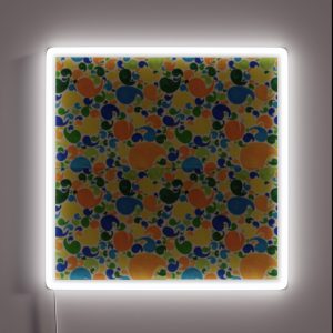Droplet Pattern Warm Colors RGB Neon Sign