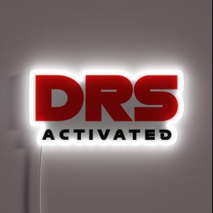 DRS Activated F1 Design RGB Neon Sign DRS Activated F1 Design RGB Neon Sign