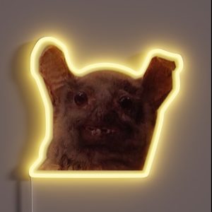 Drunk Bat Meme RGB Neon Sign