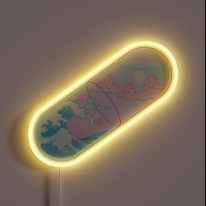 Duality Above The Great Wave RGB Neon Sign