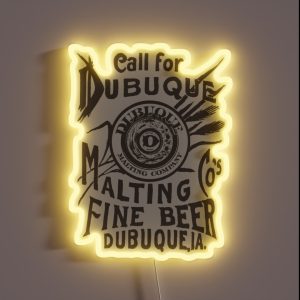 Dubuque Malting Co S Fine Beer Dubuque Iowa RGB Neon Sign