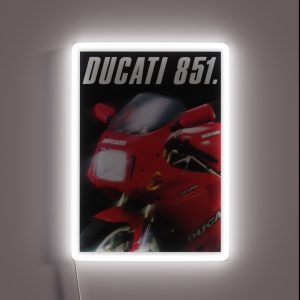 Ducati 851 Superbike RGB Neon Sign