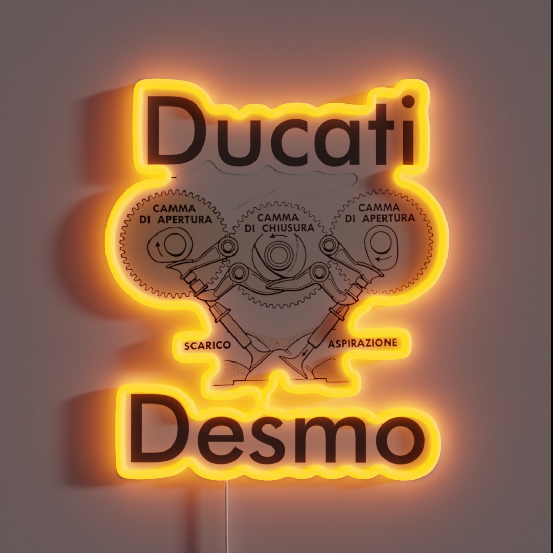 Ducati Desmo RGB Neon Sign Ducati Desmo RGB Neon Sign