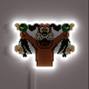 Duck Hunt Video Game Dog RGB Neon Sign