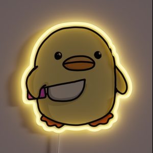 Duck With The Knife Eva Kiseleva RGB Neon Sign