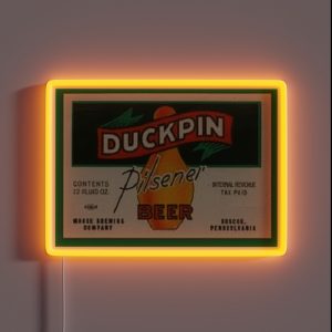 Duckpin Pilsner Beer RGB Neon Sign