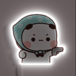 Dudu Peach Cat Cute Bum Bum RGB Neon Sign