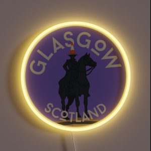 Duke Of Wellington Statue Glasgow RGB Neon Sign