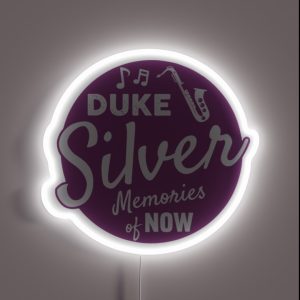 Duke Silver Album Cover RGB Neon Sign