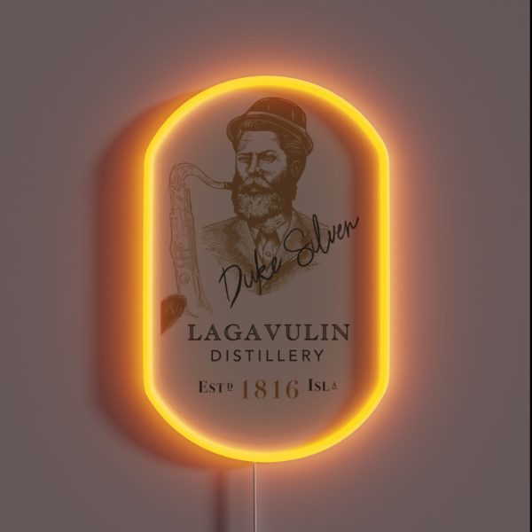Duke Silver Lagavulin RGB Neon Sign