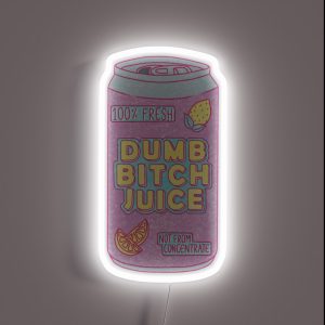 Dumb Bitch Juice Can RGB Neon Sign